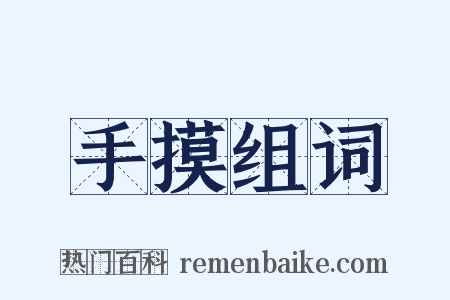 手摸组词是什么意思的图片